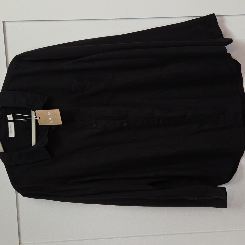 Ecothreads Long Sleeved Black Long Sleeved Womans Shirt Size 1X